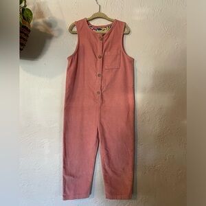 Mini Boden Pink Corduroy Jumpsuit